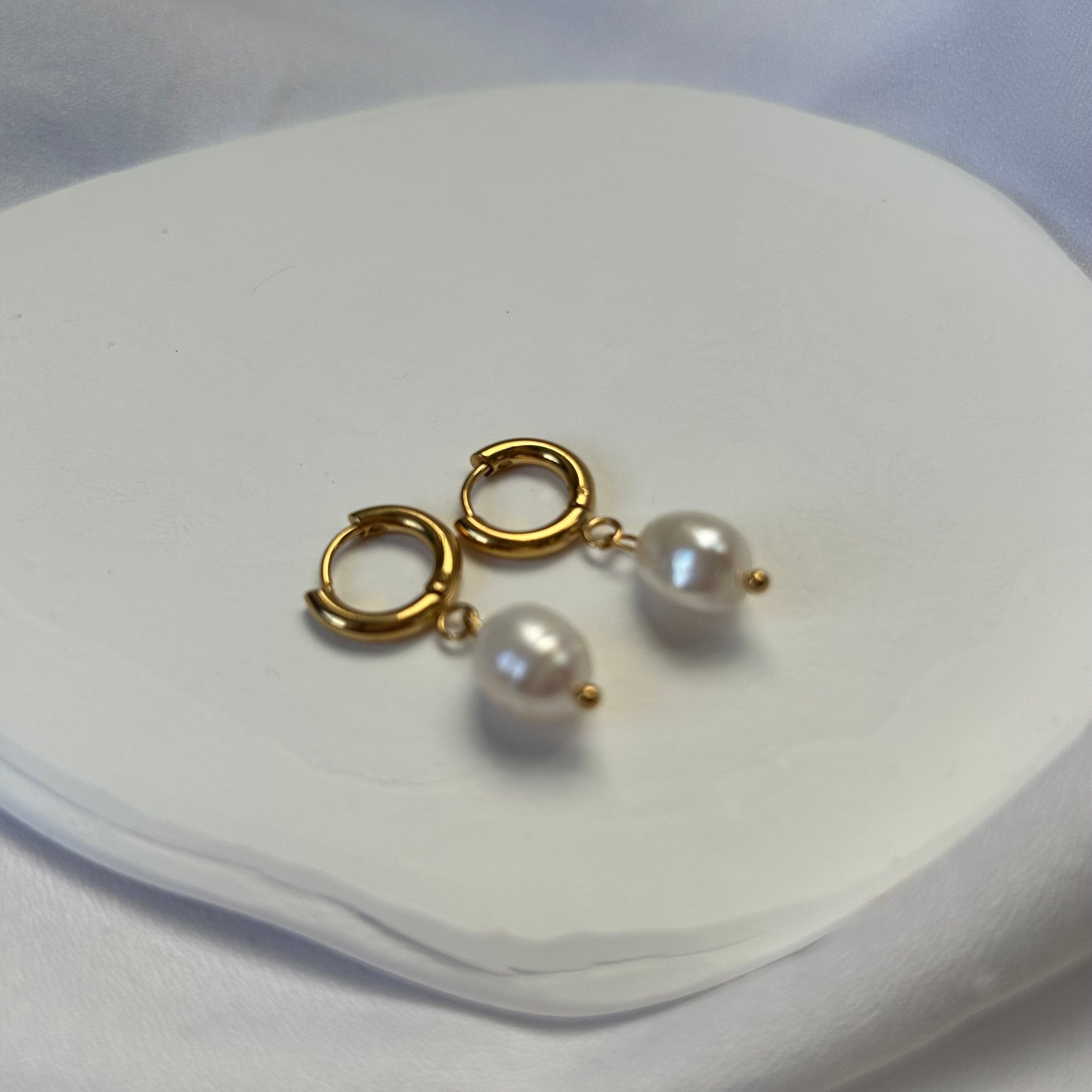 Pendientes Groos perla - El jardín de las joyas