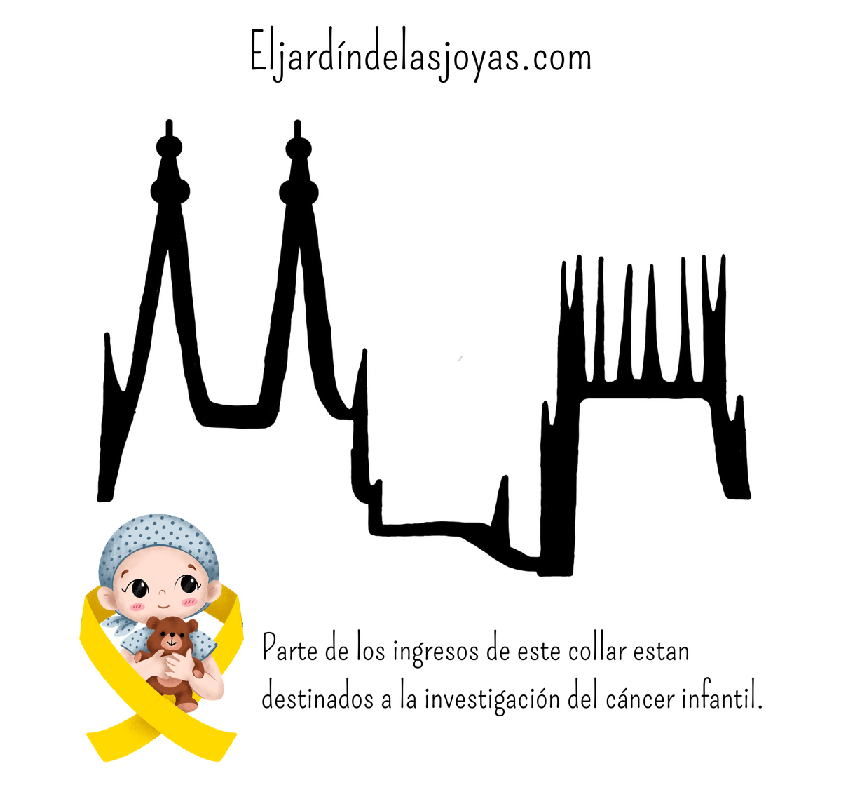Pulsera CATEDRAL BURGOS (Benéfica) SILVER - El jardín de las joyas