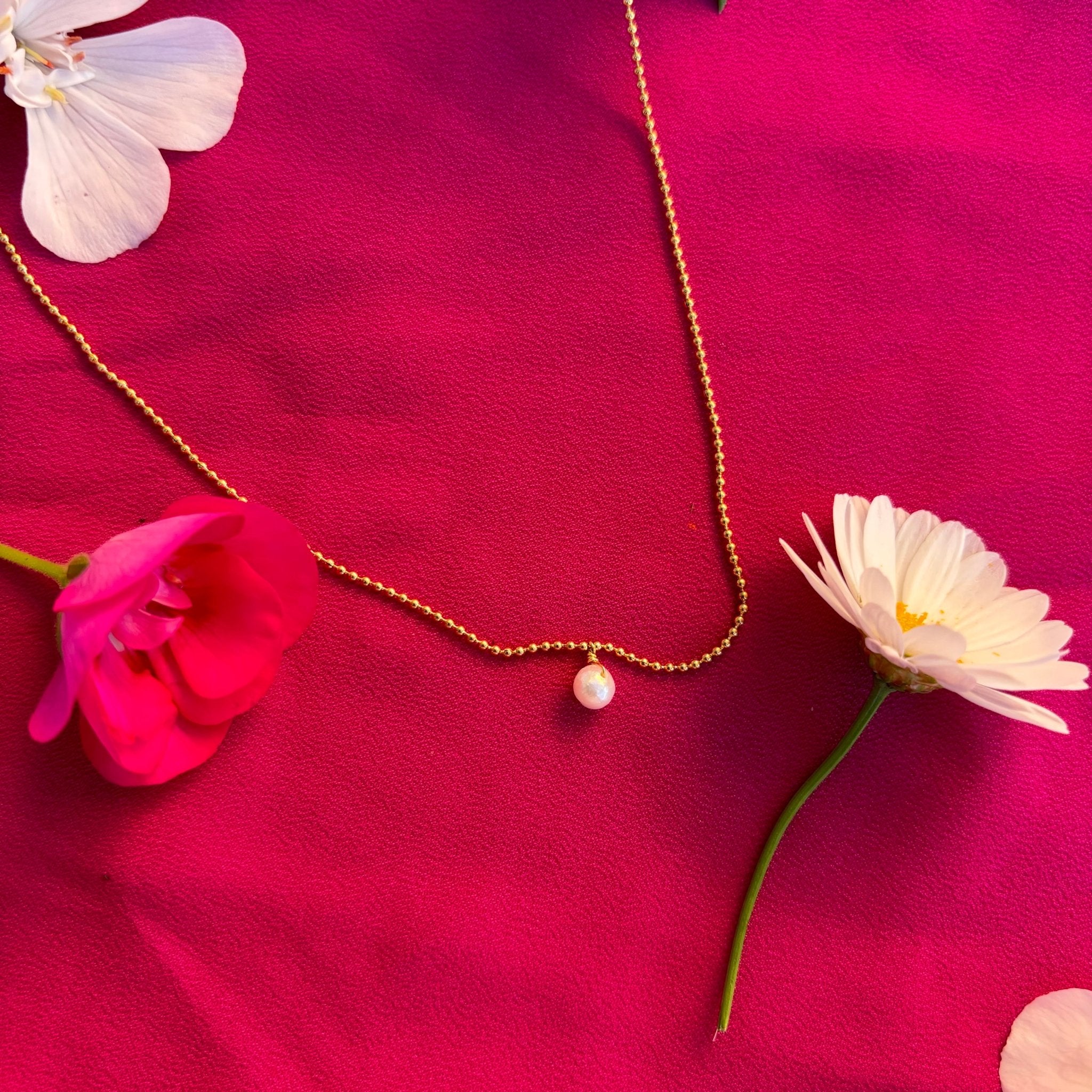 Collar Achira Gold - El jardín de las joyas