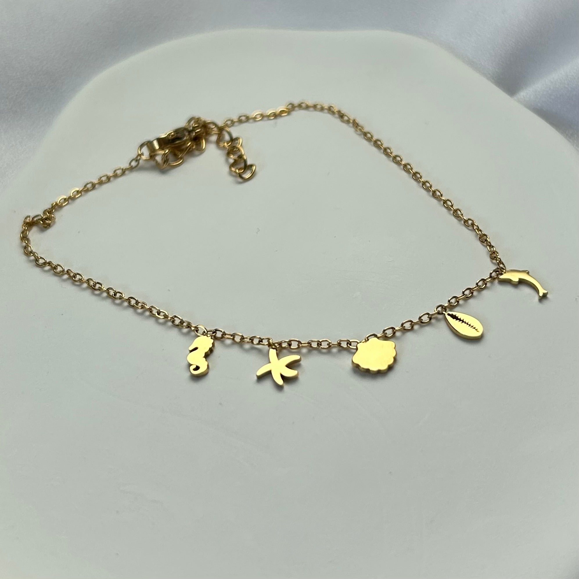 Tobillera Marítima Gold - El jardín de las joyas