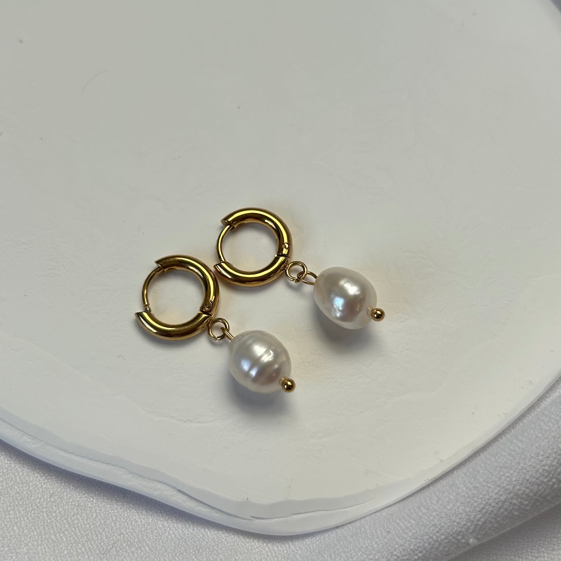 Pendientes Groos perla - El jardín de las joyas