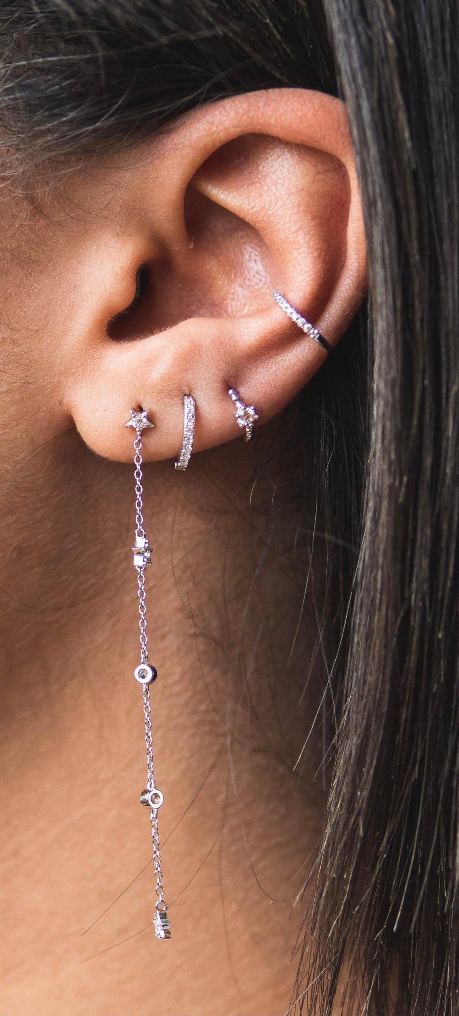 Pendientes Cardón Silver - El jardín de las joyas