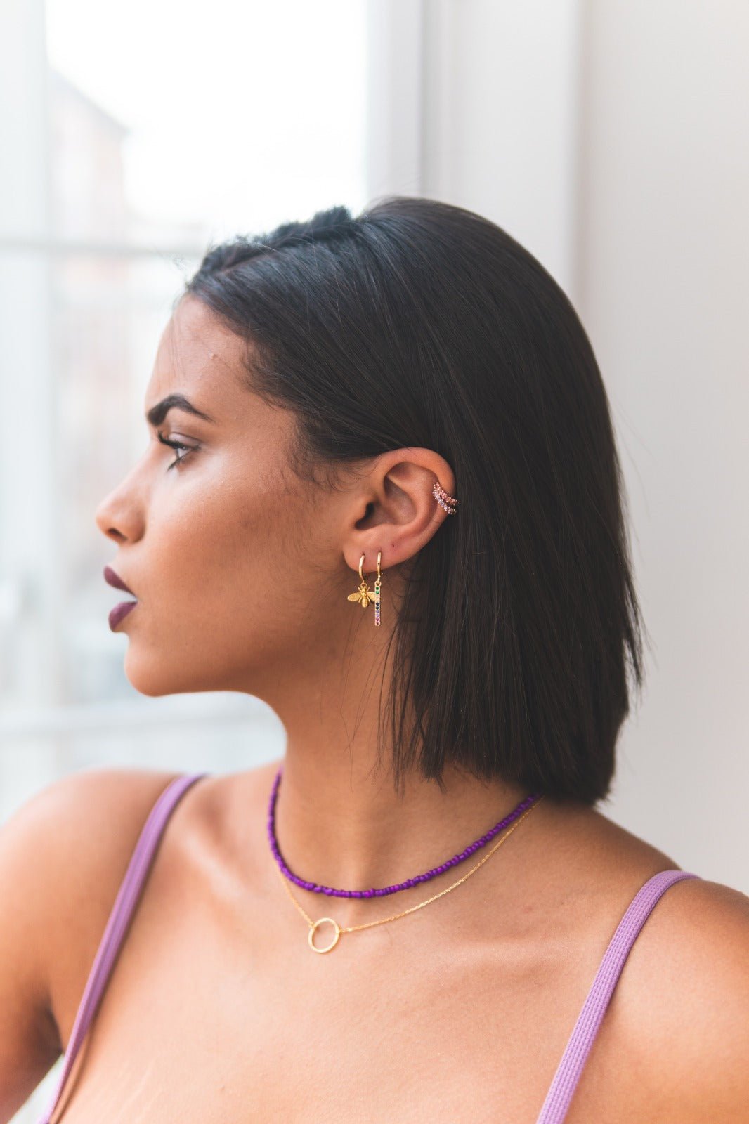 Aros con colgante - El jardín de las joyas