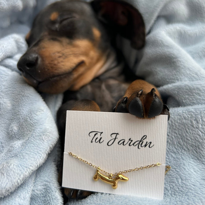 Collar perrito salchicha - El jardín de las joyas