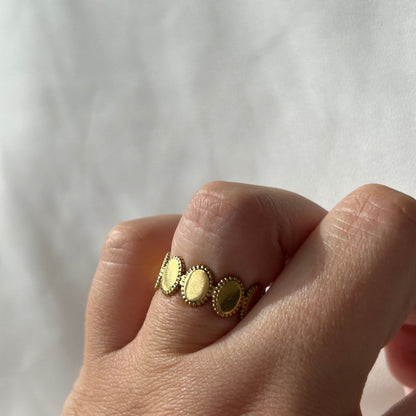 Anillo Agatis Gold - El jardín de las joyas