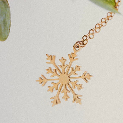 Collar Copo de nieve ❄️ Gold - El jardín de las joyas