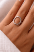 Anillo Círculo Silver - El jardín de las joyas