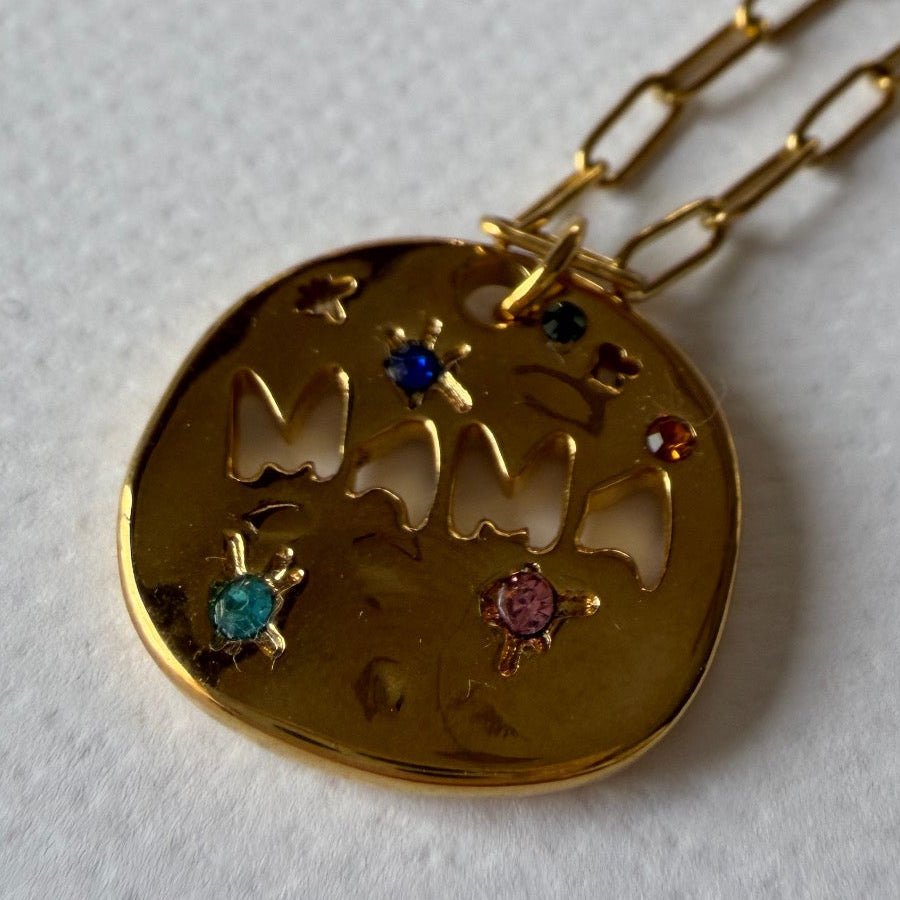 Collar Mama gemas Gold - El jardín de las joyas