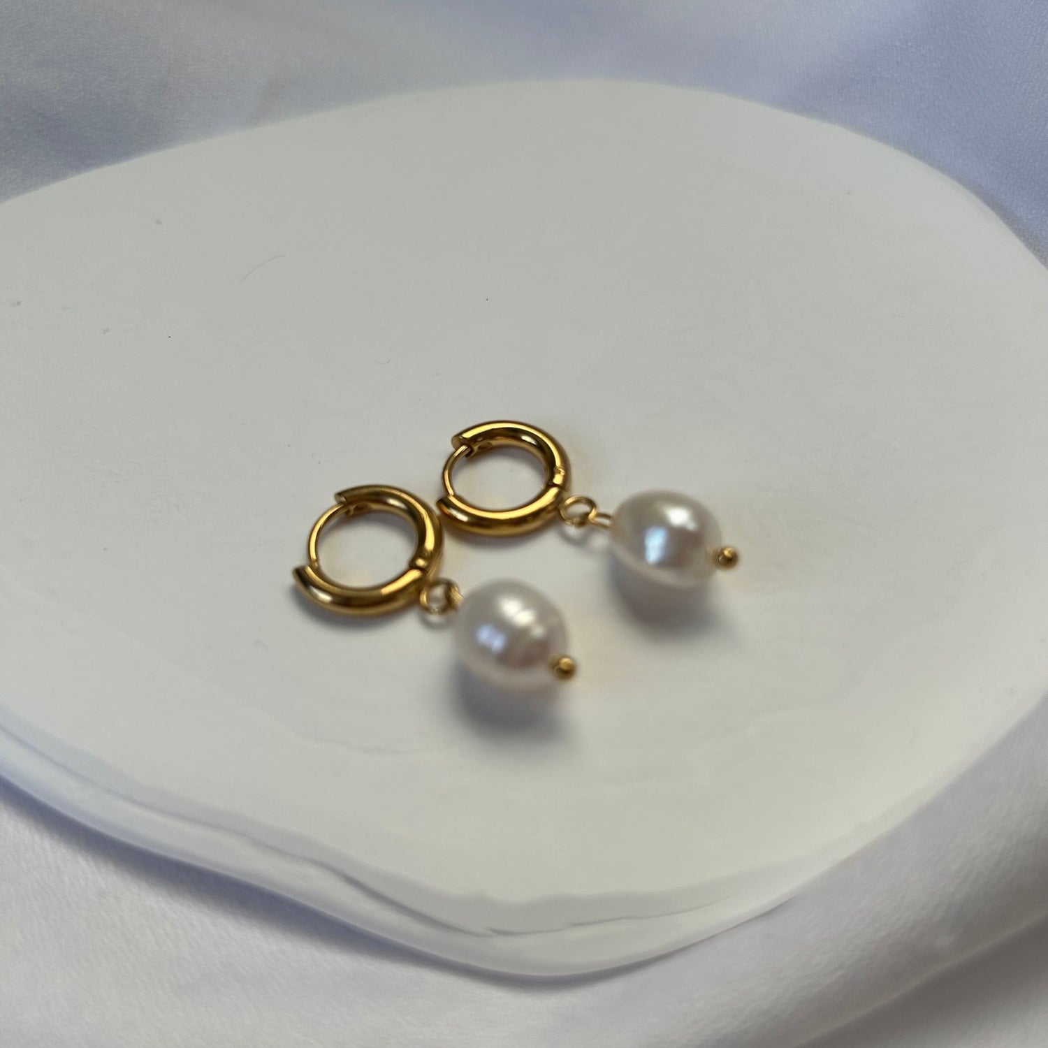 Pendientes Groos perla - El jardín de las joyas