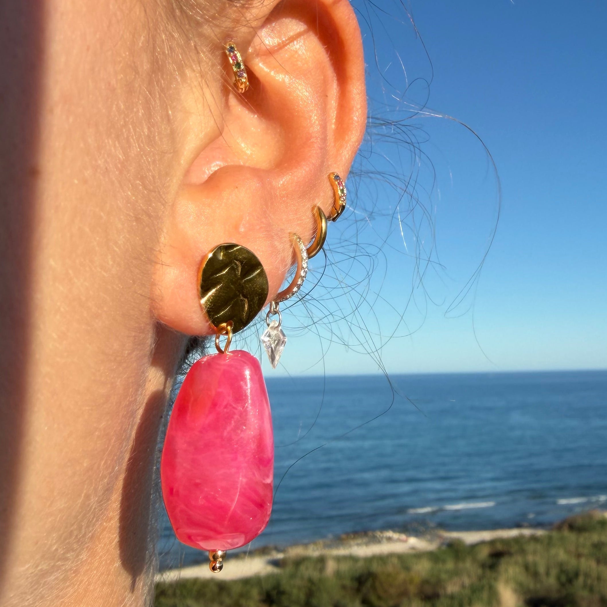 Pendientes Camelia - El jardín de las joyas