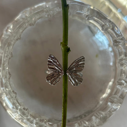 Anillo Mariposa Silver - El jardín de las joyas