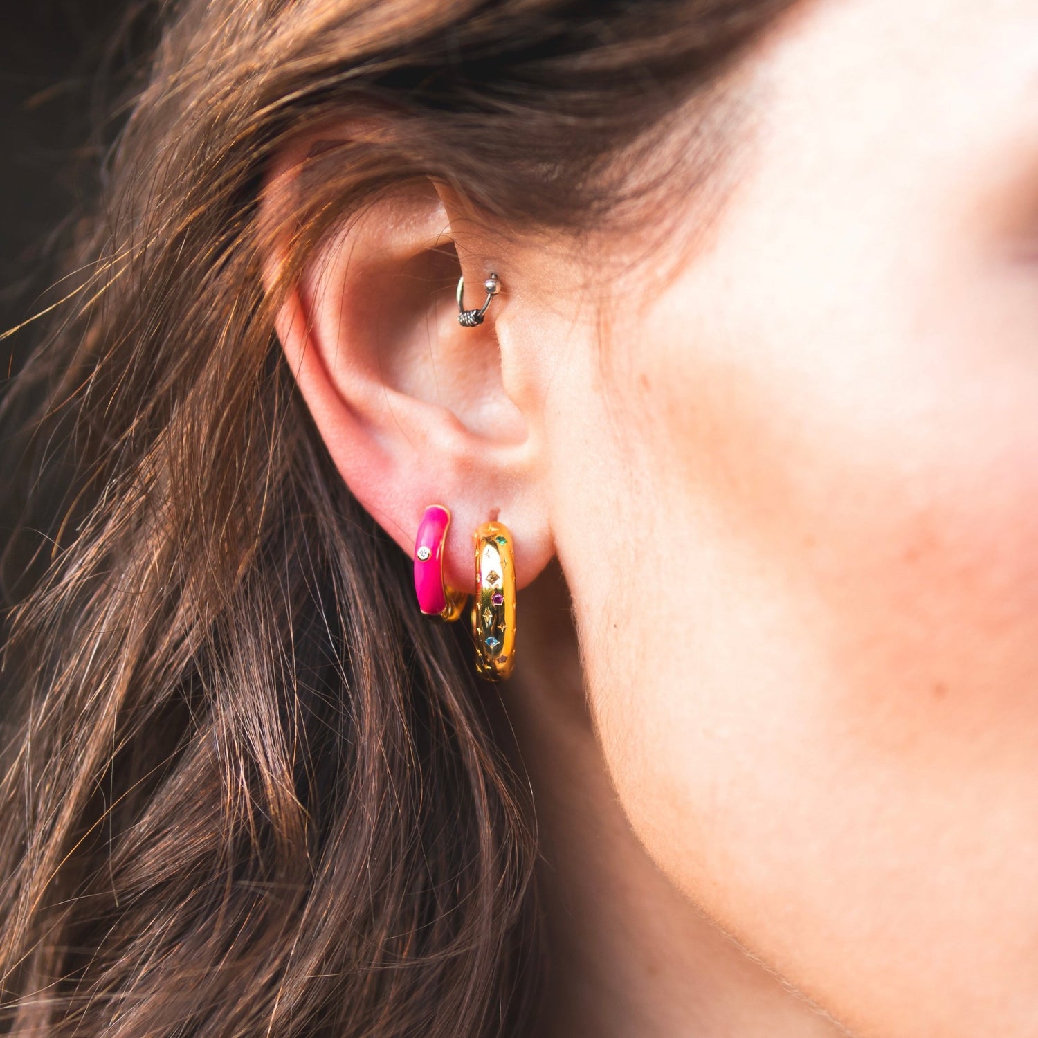 Pendientes Orquídea - El jardín de las joyas