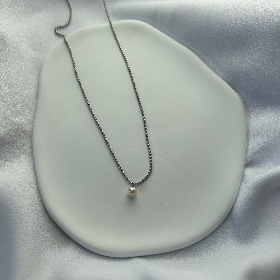 Collar Achira Silver - El jardín de las joyas