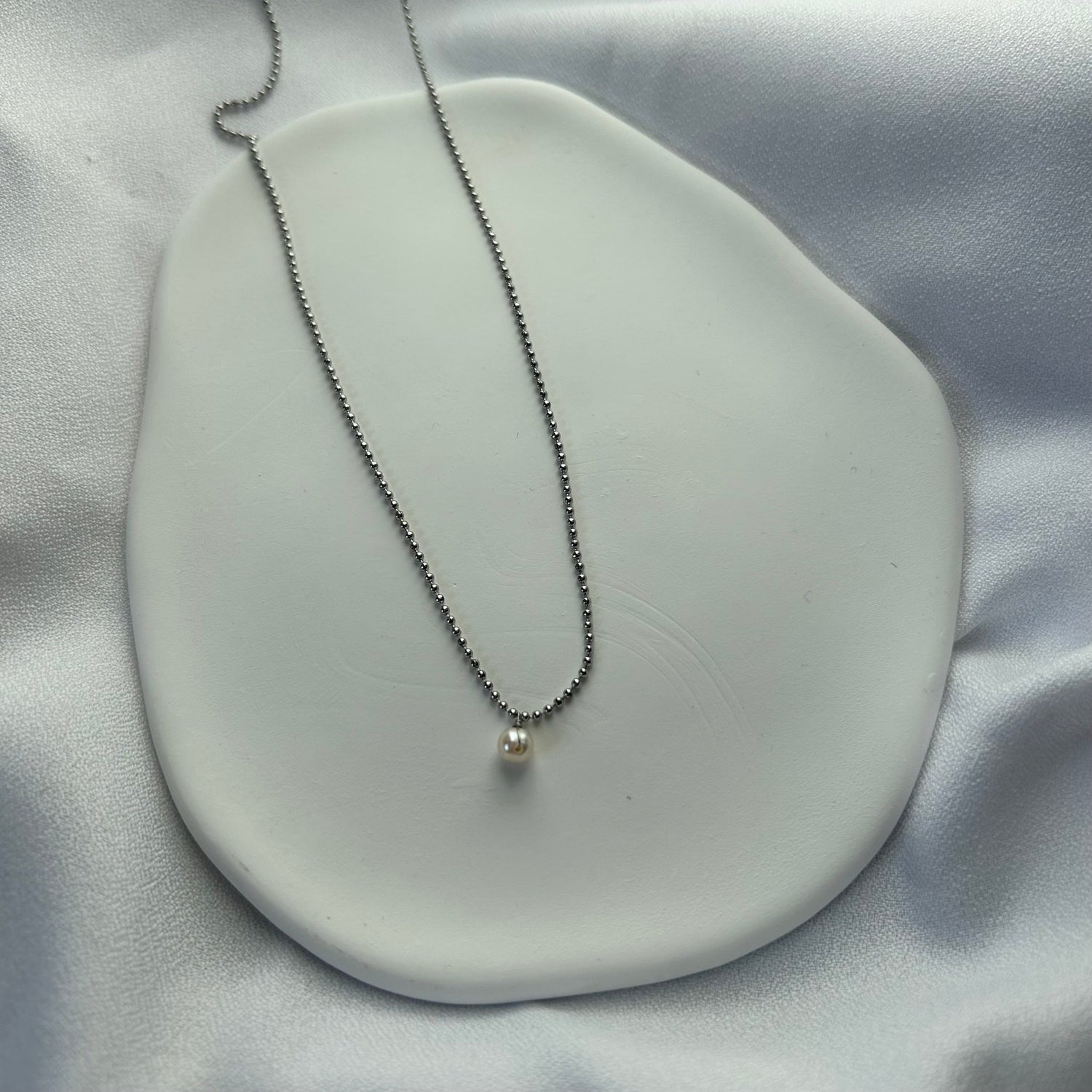 Collar Achira Silver - El jardín de las joyas