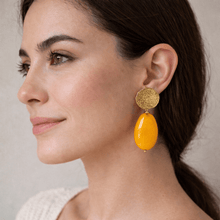 Load image into Gallery viewer, Pendientes Naranja - El jardín de las joyas
