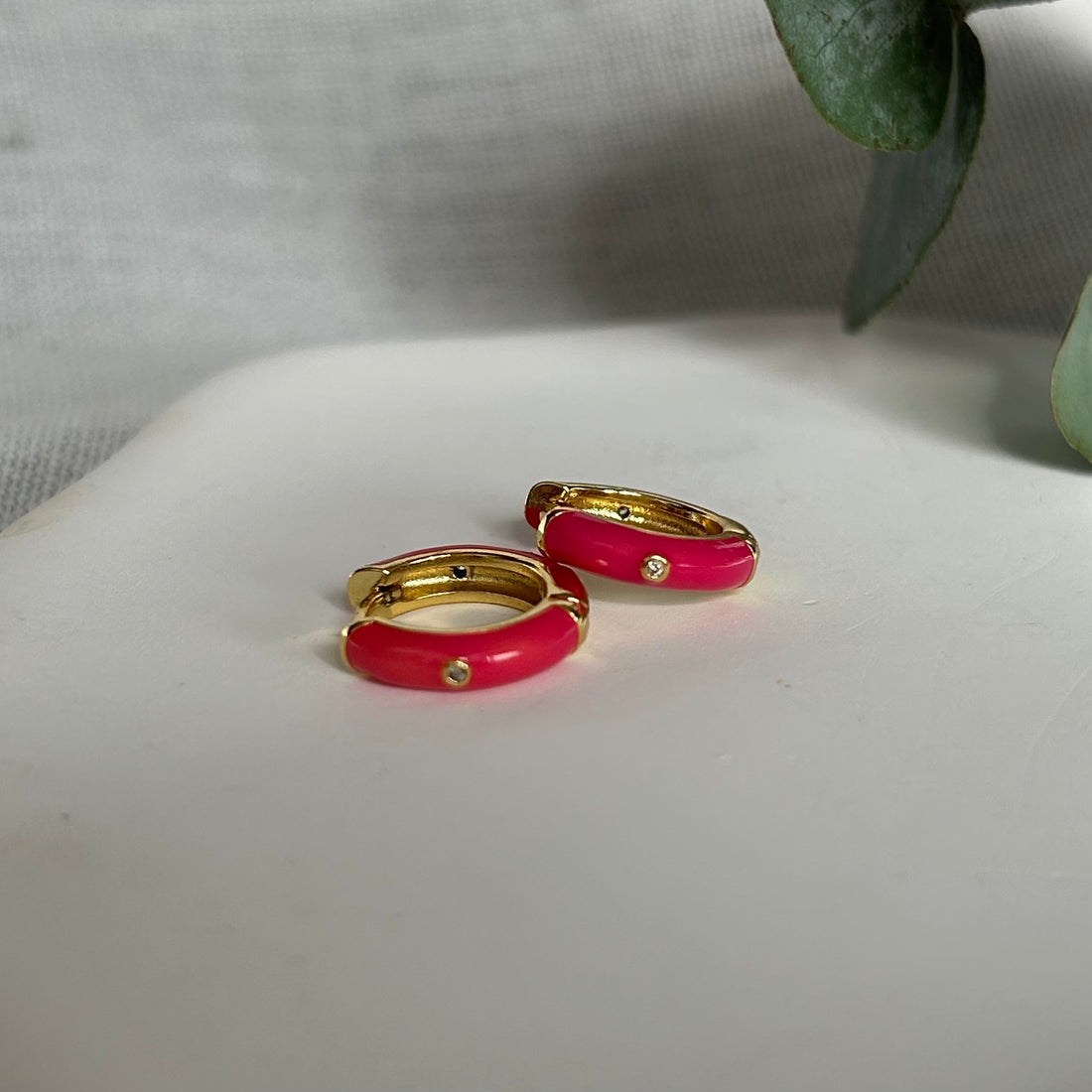 Pendientes aro Nido Pink - El jardín de las joyas