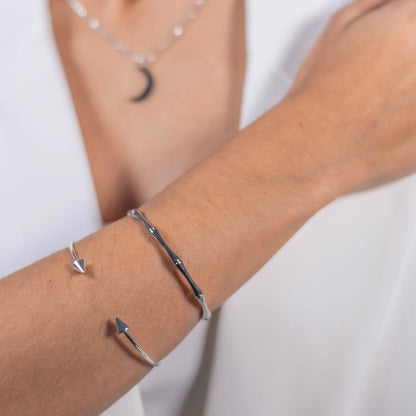 Brazalete Ceibo Silver - El jardín de las joyas