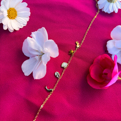 Tobillera Marítima Gold - El jardín de las joyas