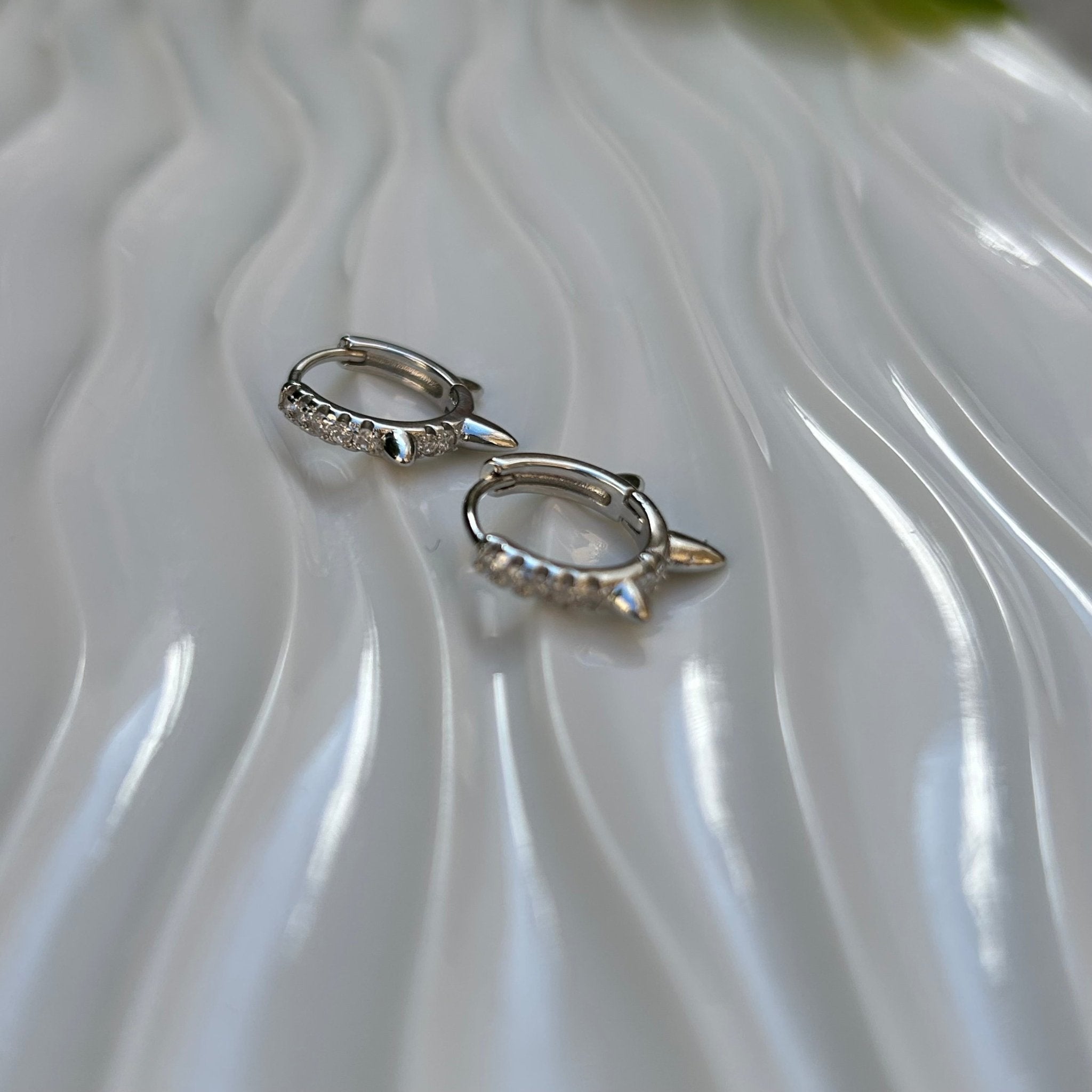 Pendientes Maní Silver - El jardín de las joyas