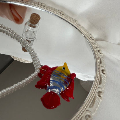 Collar perlas pez - El jardín de las joyas