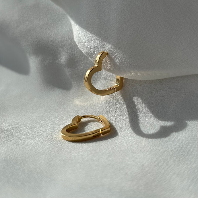 Pendientes Corazón Gold - El jardín de las joyas