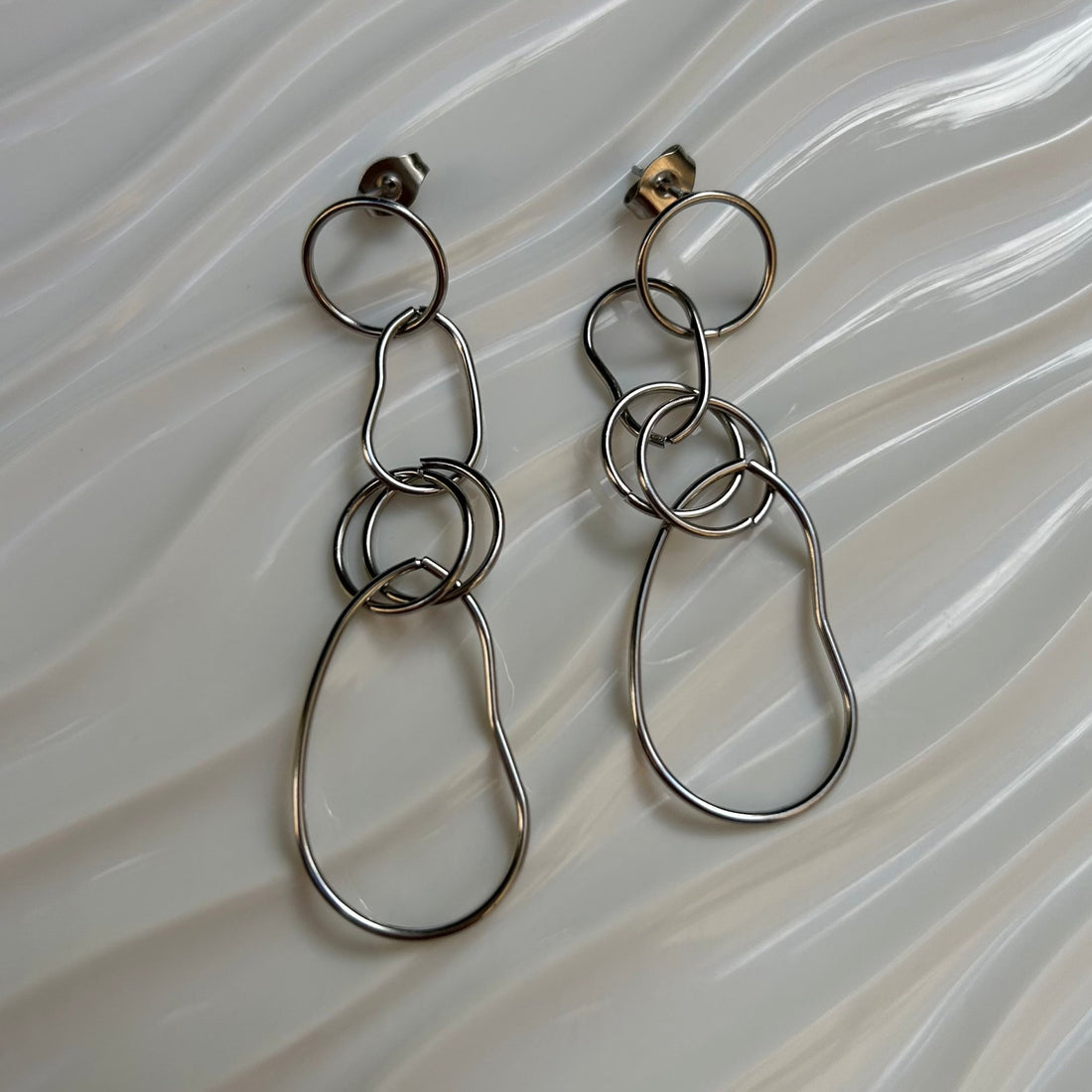 Pendientes Armuelle Silver - El jardín de las joyas