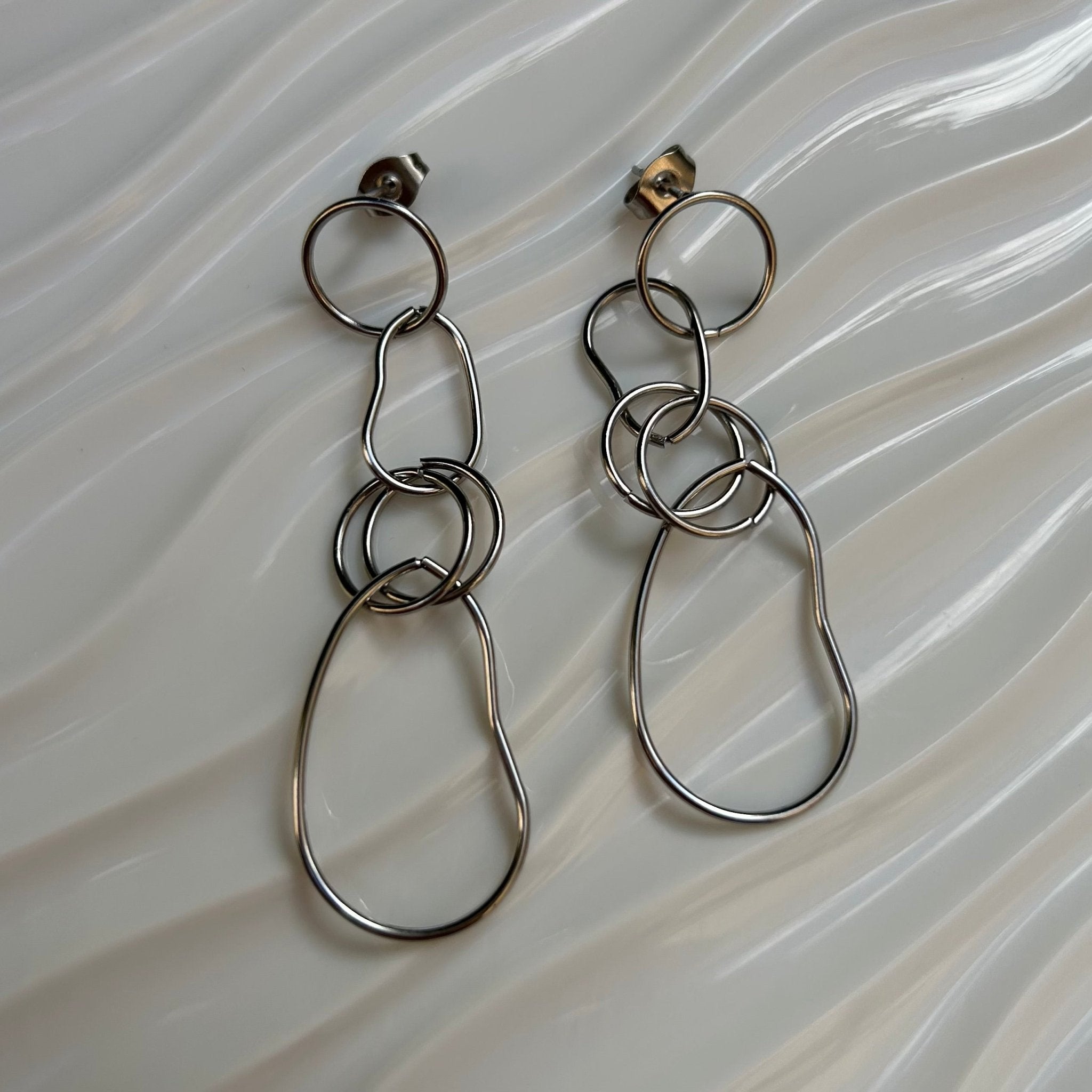 Pendientes Armuelle Silver - El jardín de las joyas