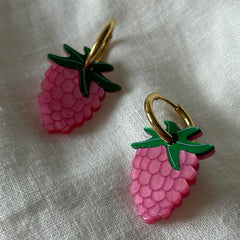 Pendientes Frambuesa