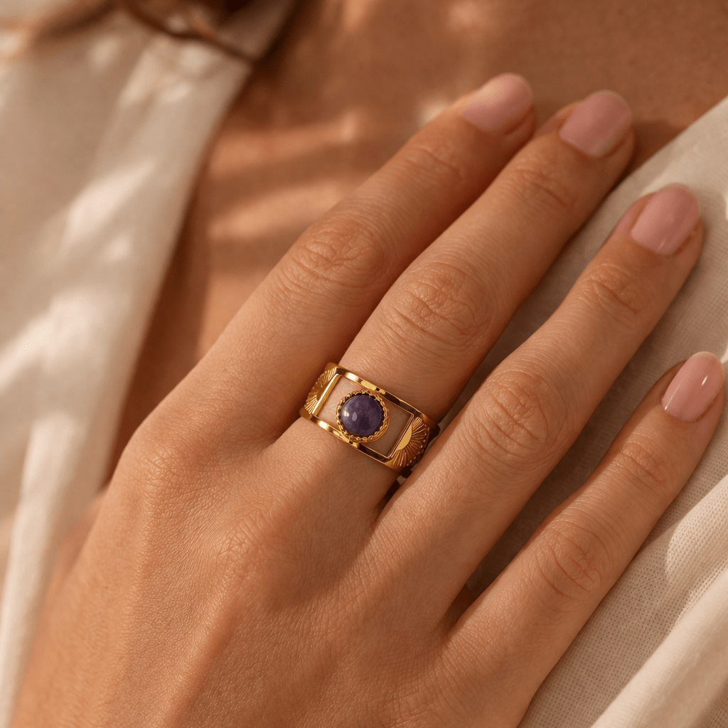 Anillo Lila - El jardín de las joyas