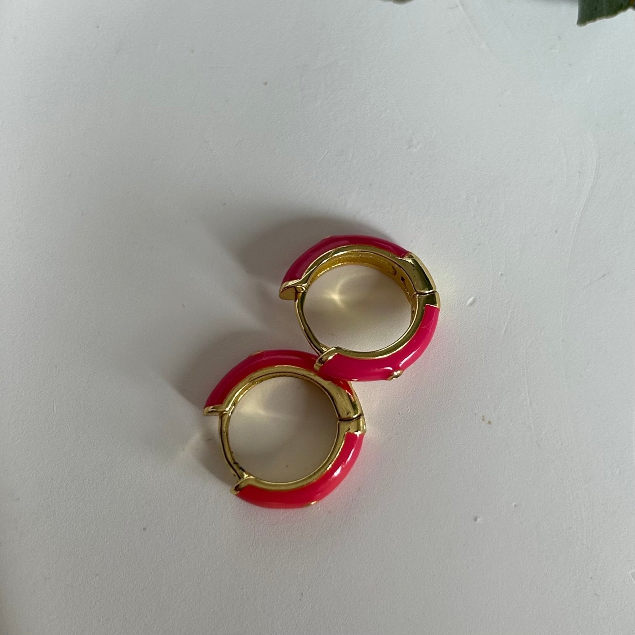 Pendientes aro Nido Pink - El jardín de las joyas