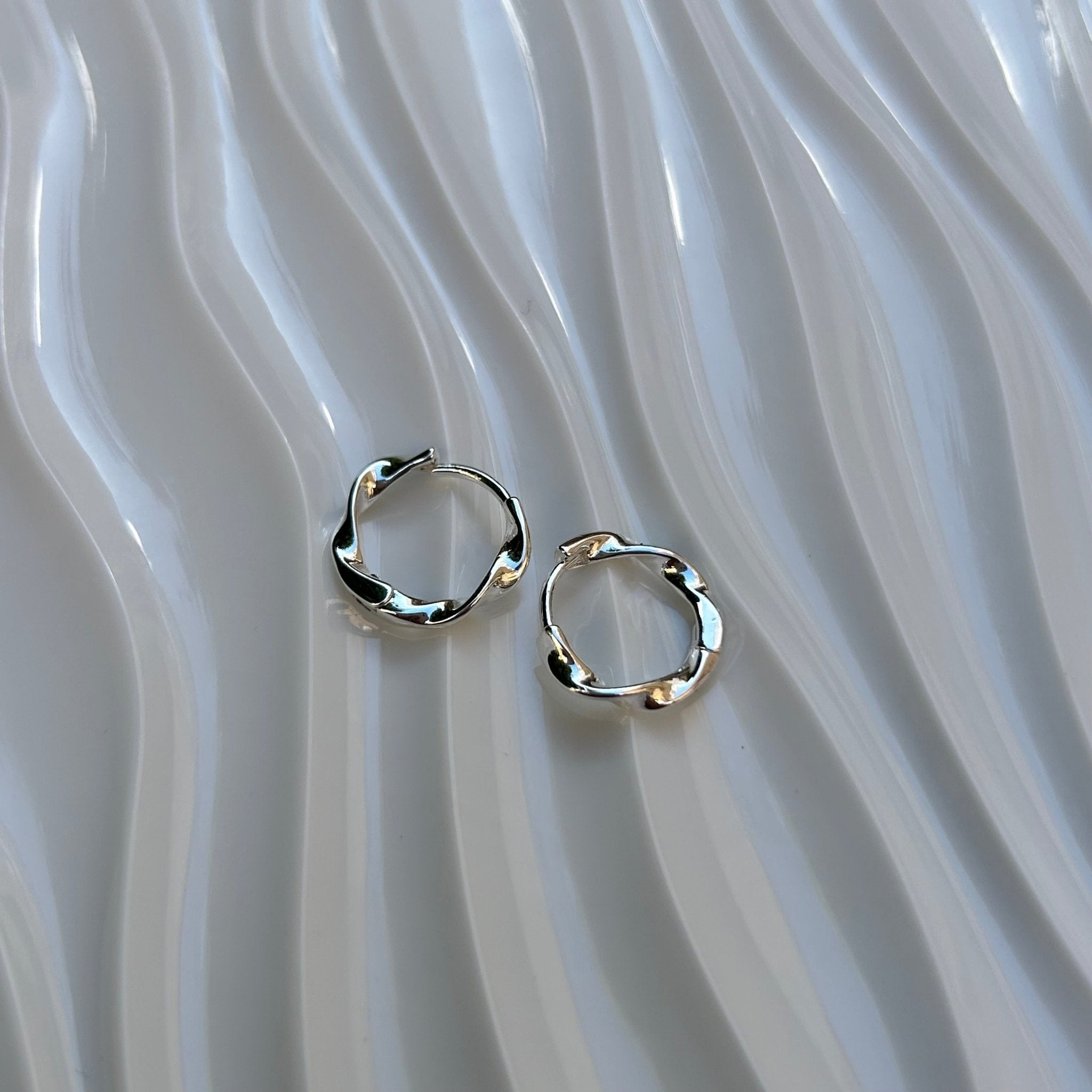 Pendientes Aro Kumquat Silver - El jardín de las joyas