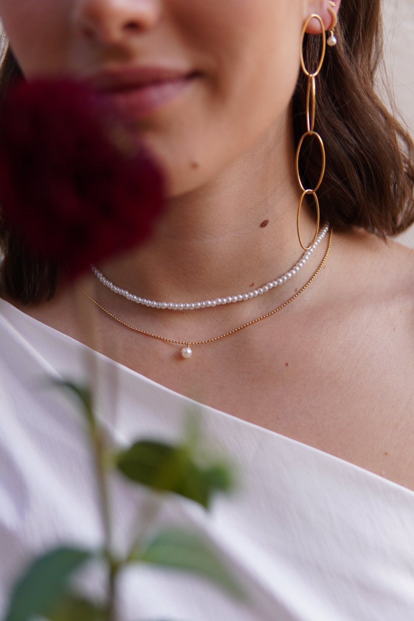 Collar Achira Gold - El jardín de las joyas
