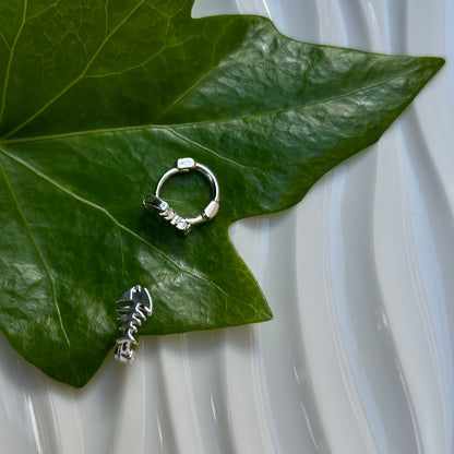Pendientes Raspa Silver - El jardín de las joyas