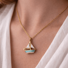 Lataa kuva Galleria-katseluun, Collar Barquito - El jardín de las joyas
