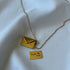 Collar Sobre con mensaje; te quiero mama Gold - El jardín de las joyas