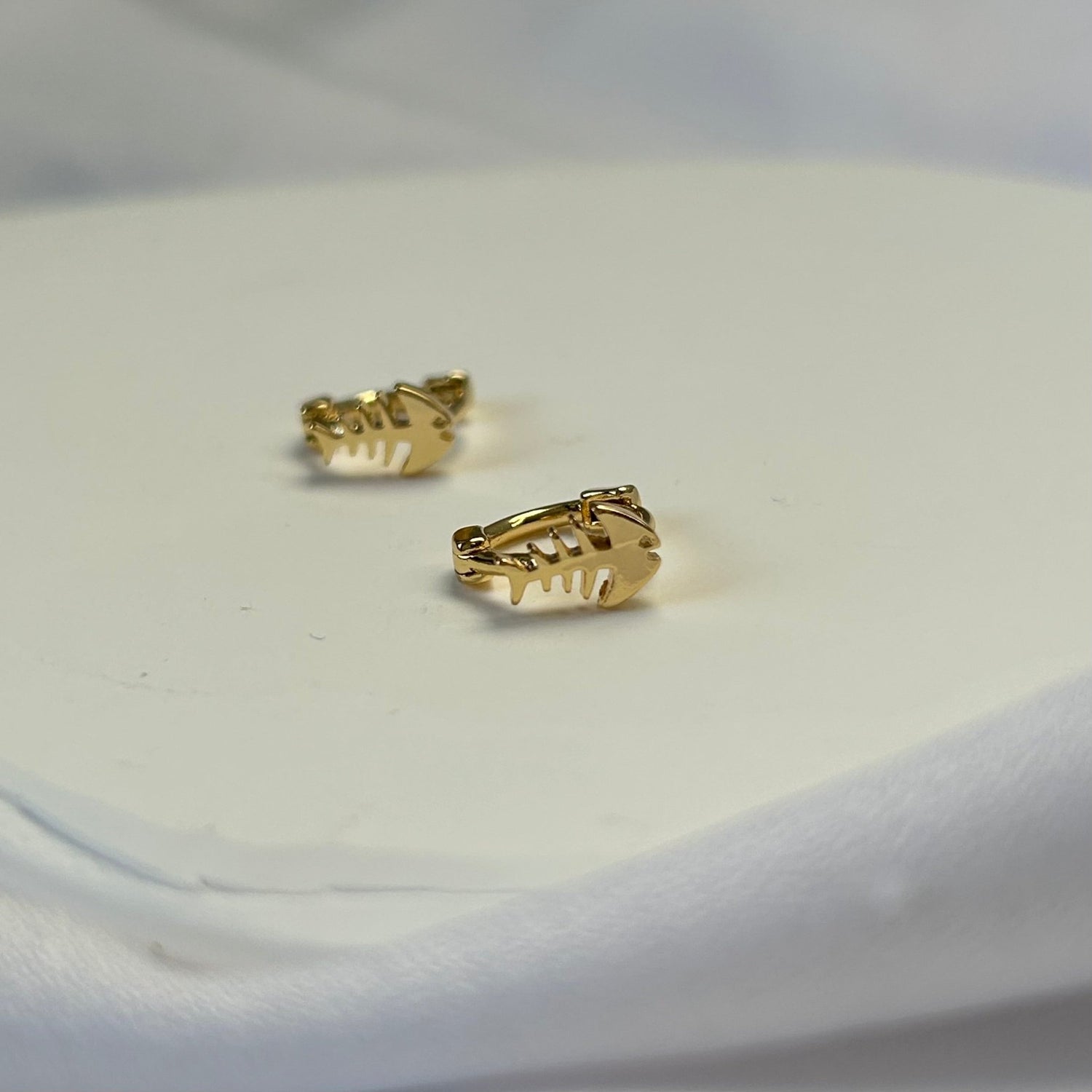 Pendientes Raspa Gold - El jardín de las joyas