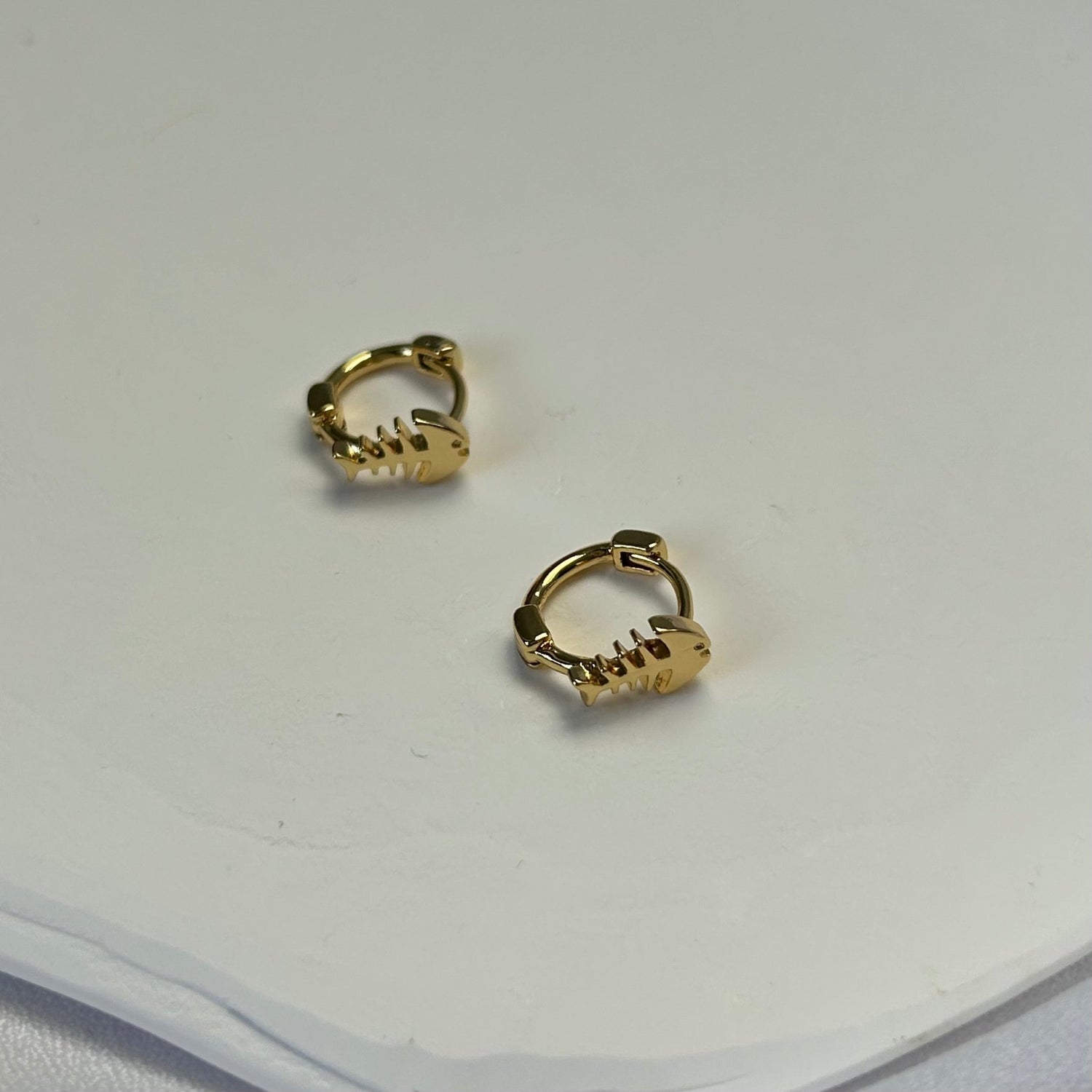 Pendientes Raspa Gold - El jardín de las joyas