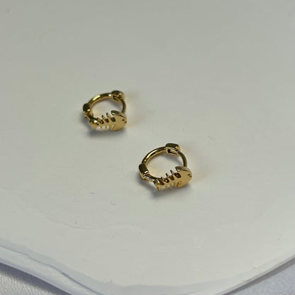 Pendientes Raspa Gold - El jardín de las joyas
