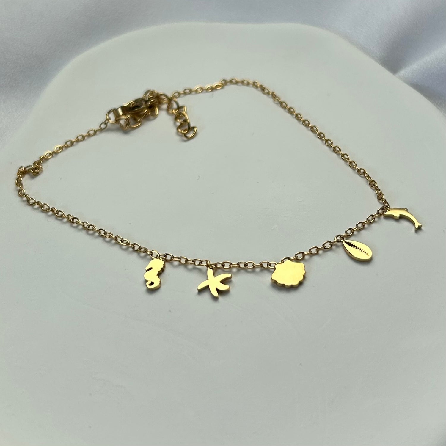 Tobillera Marítima Gold - El jardín de las joyas