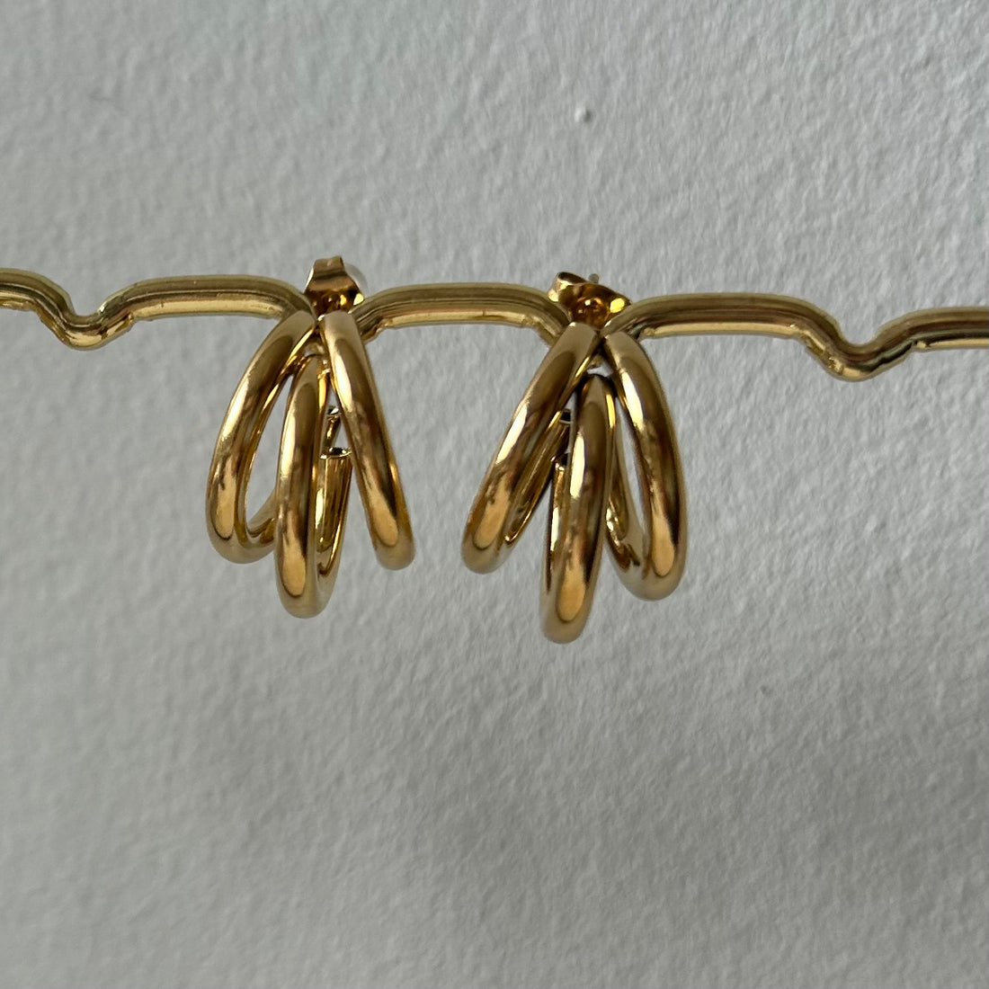 Pendientes Triple aro groos - El jardín de las joyas