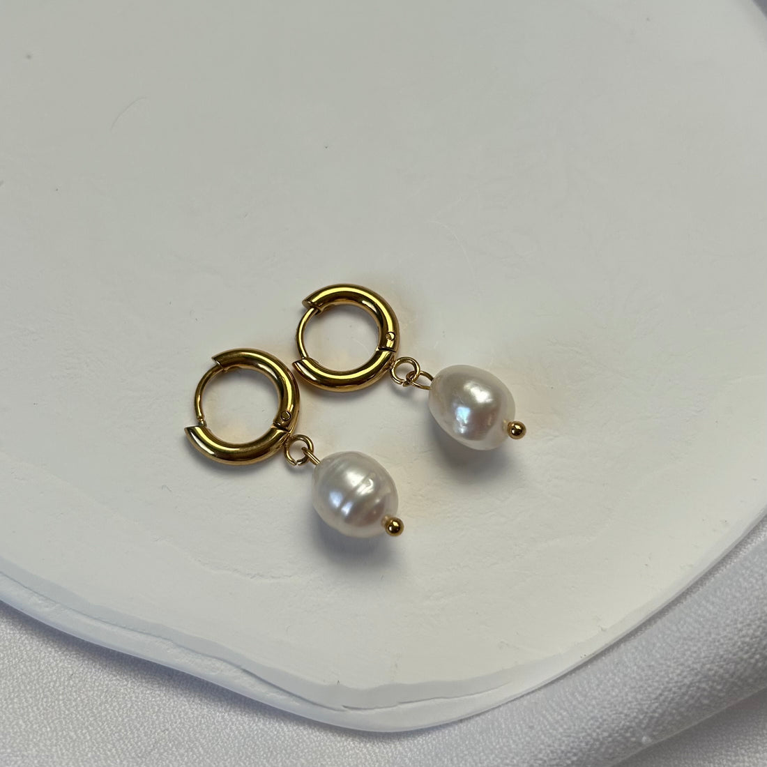 Pendientes Groos perla - El jardín de las joyas