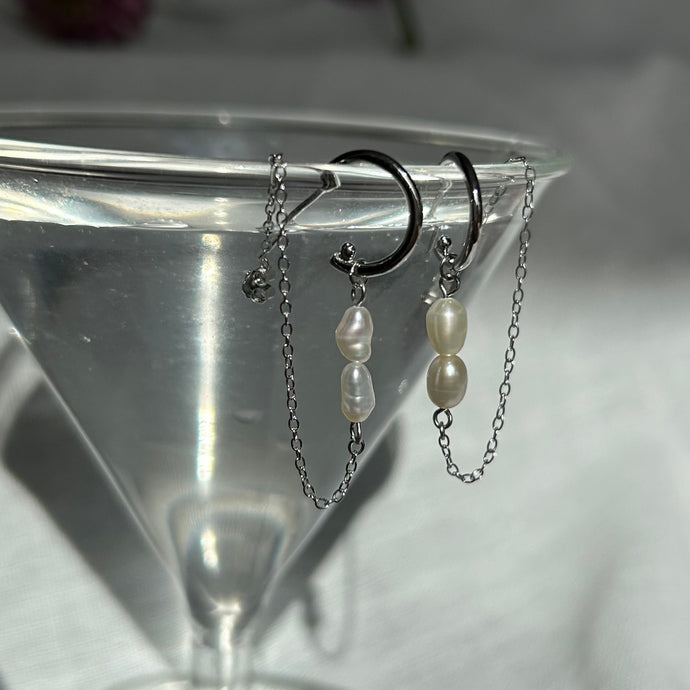 Pendientes Glicina Silver - El jardín de las joyas