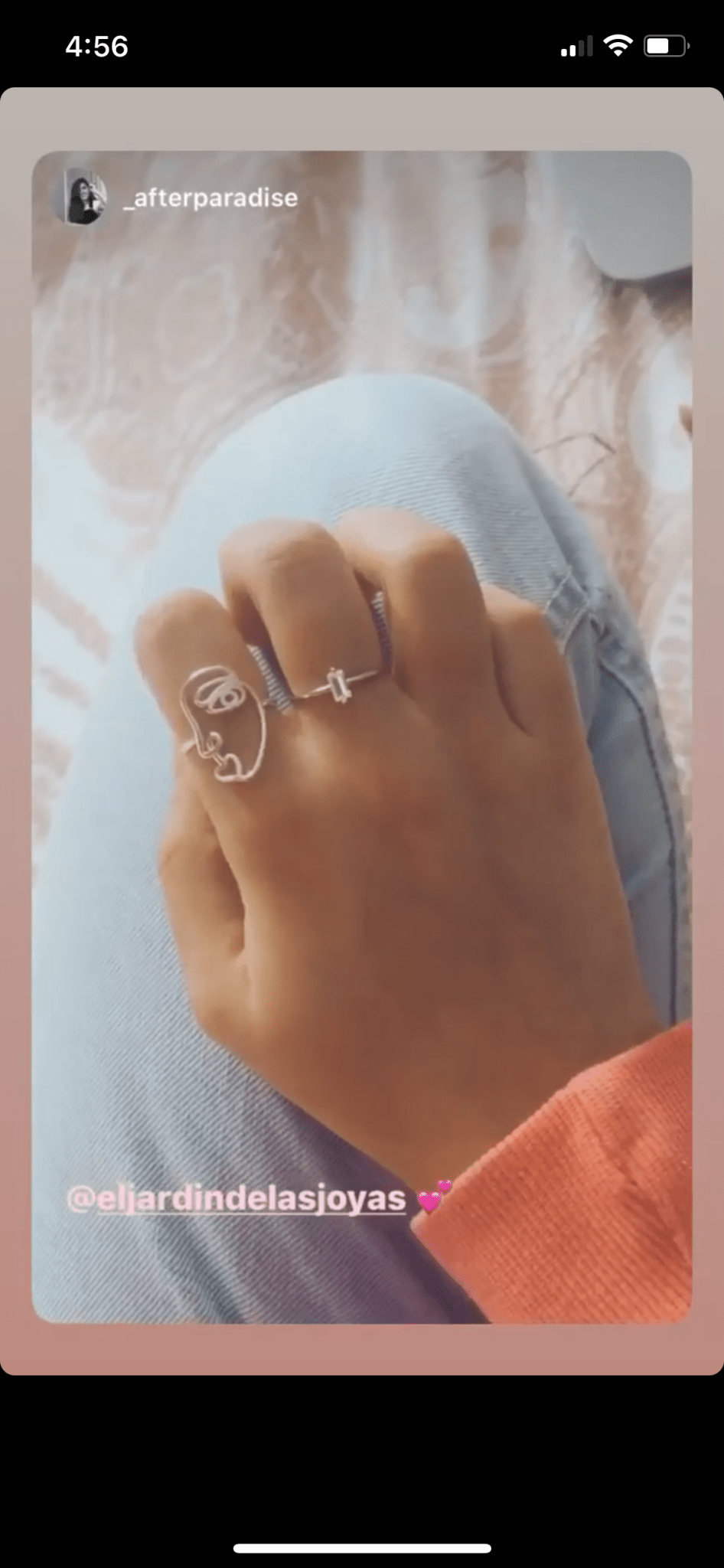 Anillo Malva Silver - El jardín de las joyas