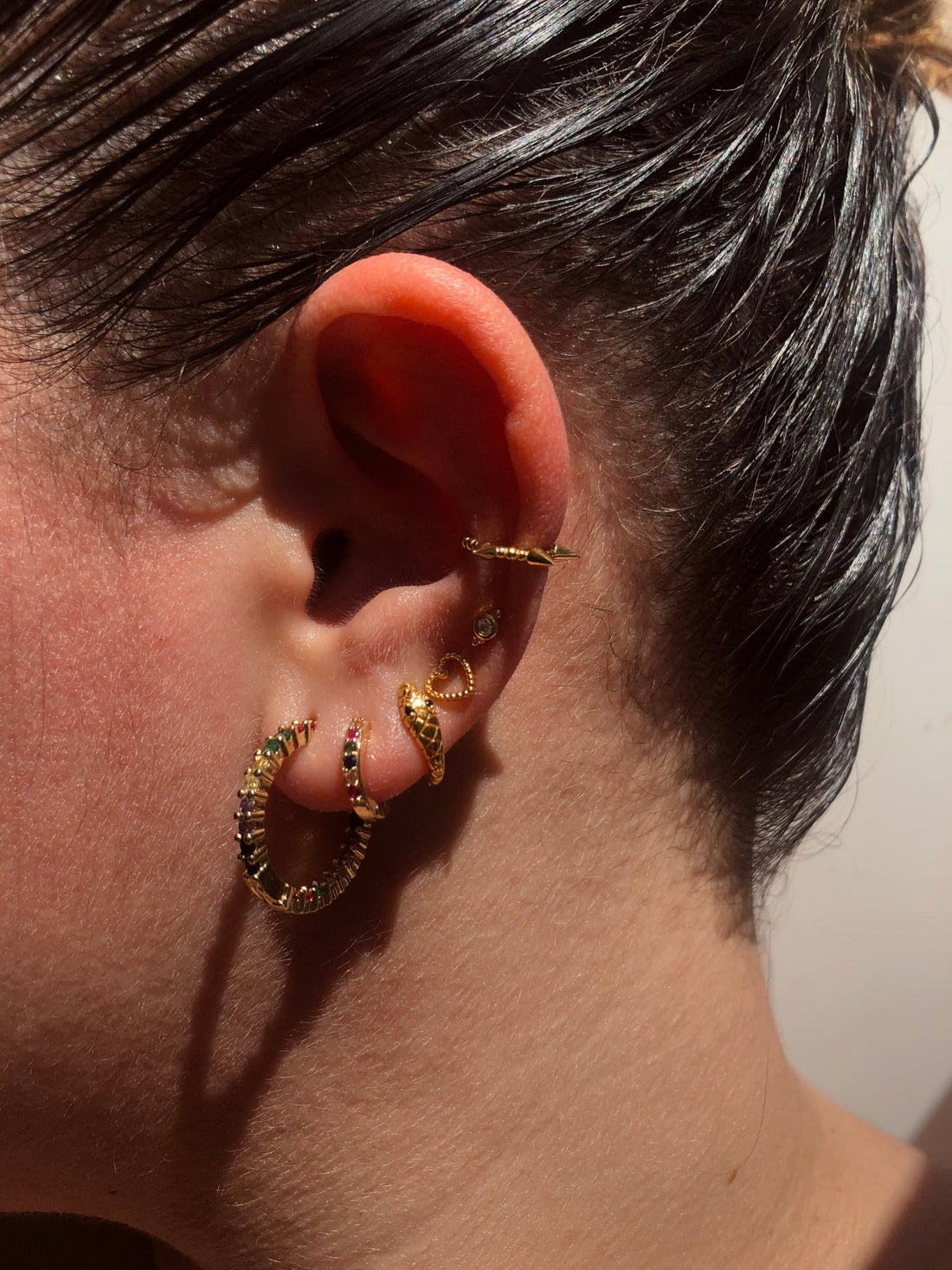 Pendientes Zinnia Gold - El jardín de las joyas
