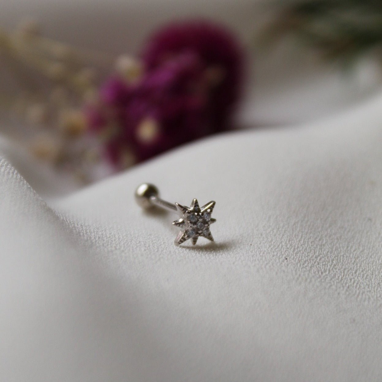 Pearcing Estrella Silver - El jardín de las joyas