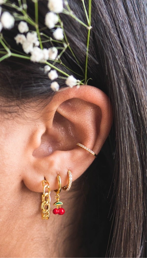 Pendientes Cardón Gold - El jardín de las joyas