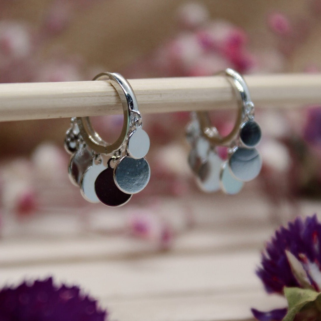 Pendientes Palmera Silver - El jardín de las joyas