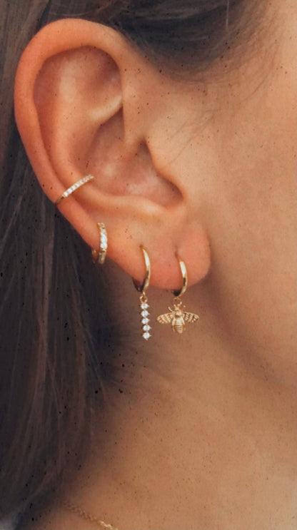 Pendientes Cardón Gold - El jardín de las joyas