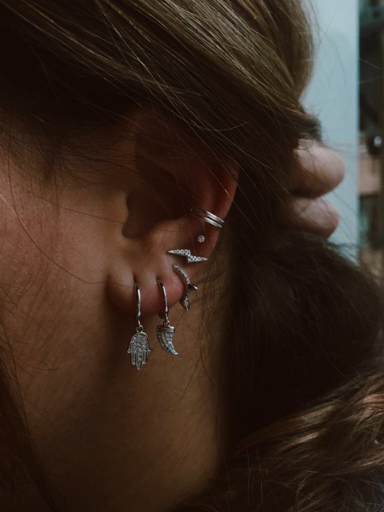 Pendiente Galatea Silver - El jardín de las joyas