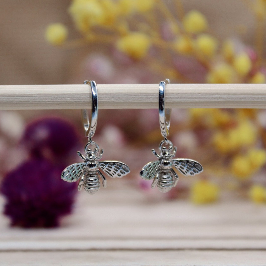 Pendientes Abeja Silver